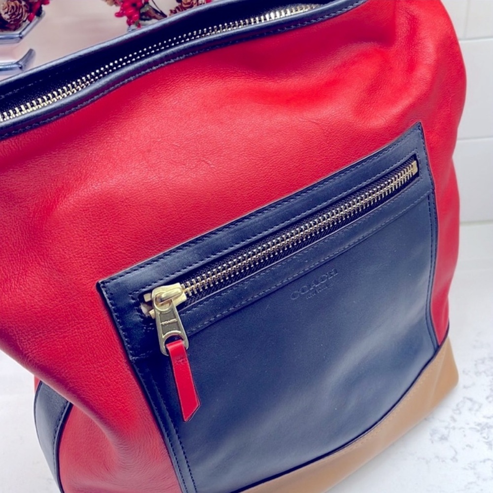 COACH Large Legacy Colorblock Handbag - Picture 16 of 16